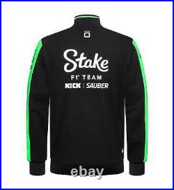 Stake F1 Kick Sauber 2024 Men's Team Full Zip Sweat Jacket Black