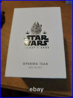 Star Wars Galaxy's Edge Opening Team Magic Band /Pin /Map/Dasani Full Bottle