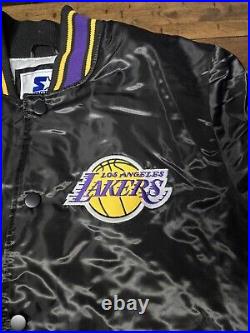 Starter Los Angeles Lakers Full-snap Varsity Jacket Size Large