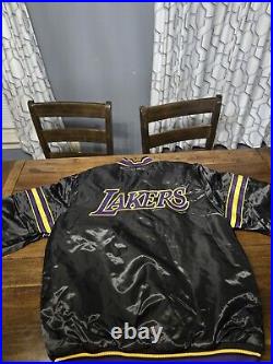 Starter Los Angeles Lakers Full-snap Varsity Jacket Size Large