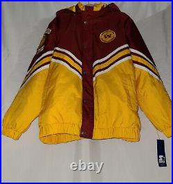 Starter Washington Football Team Full Zip Removable Hood Jacket Size XXL