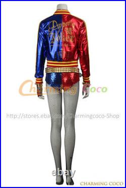 Suicide Squad Harley Quinn Batman Cosplay Costume Amazing Girl Full Set Outfits
