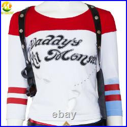 Suicide Squad Harley Quinn Cosplay Costume Jacket Halloween Fancy Suit for Adult
