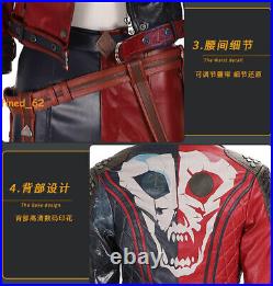 Suicide Squad Harley Quinn Cosplay Costume Outfit Women Halloween Jacket Shoes