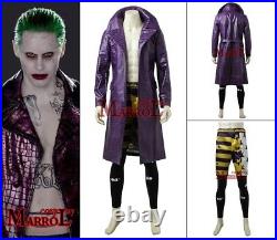 Suicide Squad Jared Leto Joker Costume Halloween Cosplay Costume Cloth Full Set