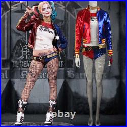 Suicide Squad Joker Harley Quinn Cosplay Costume Sexy Outfit With Accessories