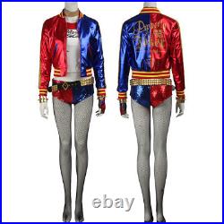 Suicide Squad Joker Harley Quinn Cosplay Costume Sexy Outfit With Accessories