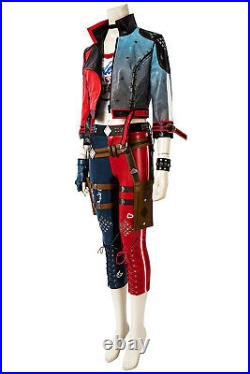 Suicide Squad Kill The Justice League Harley Quinn Cosplay Costume Full Set lot
