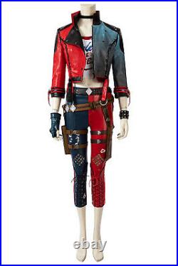 Suicide Squad Kill The Justice League Harley Quinn Cosplay Costume Full Set lot