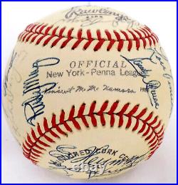 THURMAN MUNSON 1975 Yankee Team Baseball 23 signed Berra, Hunter JSA FULL LETTER