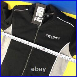 TRIUMPH MOTORCYCLES LADIES TEAM Full Zip Jacket Size Small NWT With 2 Pockets NEW