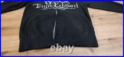 Team Edward Twilight Saga New Moon Hoodie Size Large Rare Face Graphic Black Zip