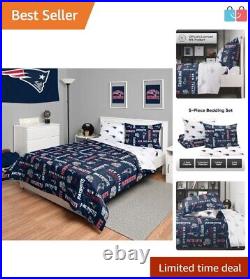 Team Spirit New England Patriots Full Bed Set Comforter, Sheets & Pillowcases