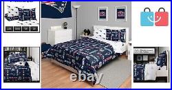 Team Spirit New England Patriots Full Bed Set Comforter, Sheets & Pillowcases