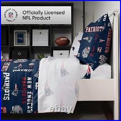 Team Spirit New England Patriots Full Bed Set Comforter, Sheets & Pillowcases