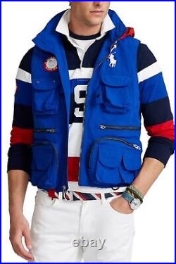 Team USA Polo Ralph Lauren 2020 Summer Olympics Full-Zip Vest-Royal-Size Large