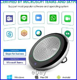 Teams Certified Speakerphone Wireless Bluetooth Speaker with Full Duplex Microph