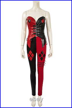 The Suicide Squad 2 Harley Quinn Full Set Cosplay Costume Halloween + Shoes