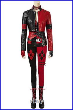 The Suicide Squad 2 Harley Quinn Full Set Halloween Cosplay Costume with Shoes