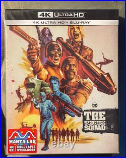 The Suicide Squad Blu-Ray Steelbook Manta Lab Full Slip New Sealed James Gunn