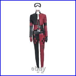 The Suicide Squad Harley Quinn Cosplay Costume Leather Deluxe Full Set lot