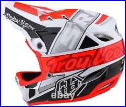 Troy Lee Designs D4 Composite Full-Face MTB Helmet MIPS Team Sram White/Glo Red