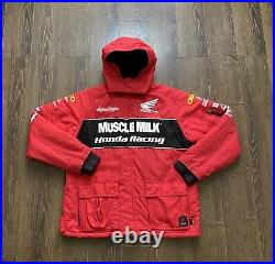 Troy Lee Designs Honda Racing Muscle Milk Team Jacket Men's xl Red HRC NEW