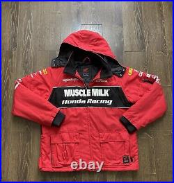 Troy Lee Designs Honda Racing Muscle Milk Team Jacket Men's xl Red HRC NEW