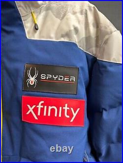 US Ski Team Spyder Rocket GoreTex Infinium Down Jacket Snow Camo Medical Rare