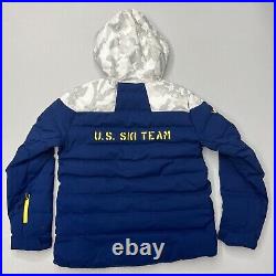 US Ski Team Spyder Rocket GoreTex Infinium Down Jacket Snow Camo Medical Rare L