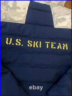 US Ski Team Spyder Rocket GoreTex Infinium Down Jacket Snow Camo Medical Rare XL