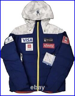 US Ski Team Spyder Rocket GoreTex Infinium Down Jacket Snow Camo Men's Size L