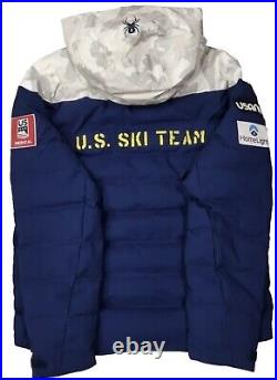 US Ski Team Spyder Rocket GoreTex Infinium Down Jacket Snow Camo Men's Size L