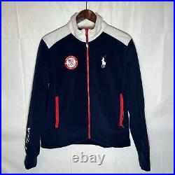 USA Olympic Team Official Polo Ralph Lauren Women's Full Zip Jacket 2022 SIZE M