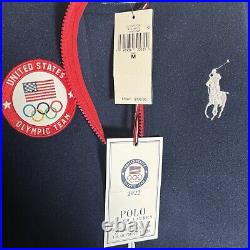 USA Olympic Team Official Polo Ralph Lauren Women's Full Zip Jacket 2022 SIZE M