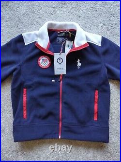 USA Olympic Team Official Polo Ralph Lauren Women's Full Zip Jacket 2022 SIZE M