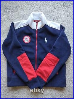 USA Olympic Team Official Polo Ralph Lauren Women's Full Zip Jacket 2022 SIZE M
