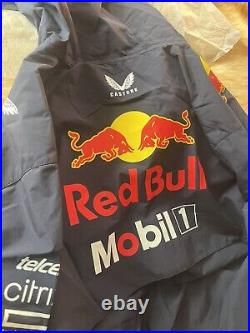 Unisex Castore Navy Red Bull Racing 2023 Team Water-Resistant Full-Zip Jacket XL