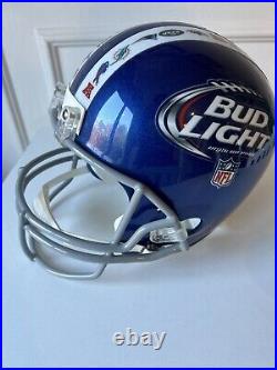 VERY RARE BUD LIGHT FULL SIZE NFL FOOTBALL HELMET with TEAMS LOGOS ON IT Replica