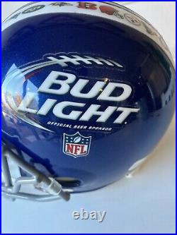 VERY RARE BUD LIGHT FULL SIZE NFL FOOTBALL HELMET with TEAMS LOGOS ON IT Replica