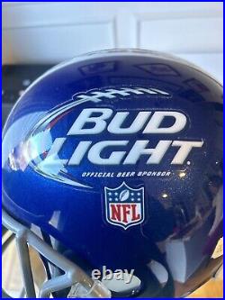 VERY RARE BUD LIGHT FULL SIZE NFL FOOTBALL HELMET with TEAMS LOGOS ON IT Replica