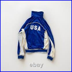 Vintage 1980 Levis Track Jacket Team USA Olympics Retro Velour Coat Full Set