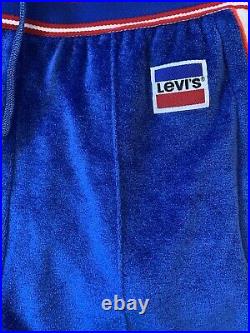 Vintage 1980 Levis Track Jacket Team USA Olympics Retro Velour Coat Full Set