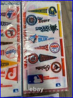 Vintage Major League Baseball Team Pennants 9 Mini Full Sets Sealed Inv-1853