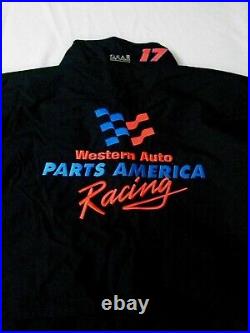 Vintage NASCAR Western Auto Havoline Racing Team #17 Full Zip Vented Jacket NEW