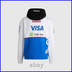 Visa Cash App RB F1 2024 Team Full Zip Hoodie White