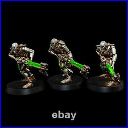 WH40K Necrons Indomitus Painted Miniature Full Kill Team Starfinder RPG Robots