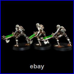 WH40K Necrons Indomitus Painted Miniature Full Kill Team Starfinder RPG Robots