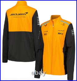 Women's Castore Orange McLaren F1 Team 2024 Softshell Full-Zip Jacket Size 10