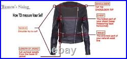 Women's Leather Jacket Genuine Lambskin Padded Biker Black Jacket